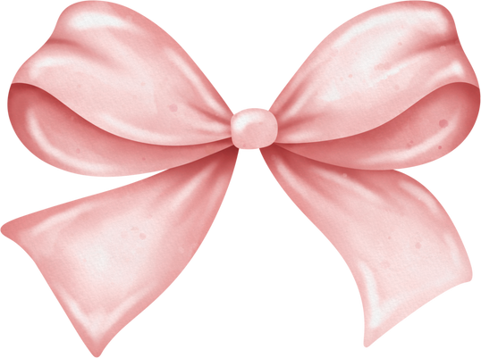 Pink ribbon bow